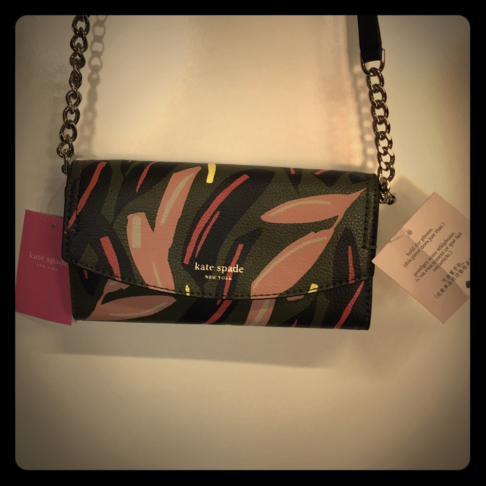 Kate Spade Purse, Eva Modern Feather, NWT